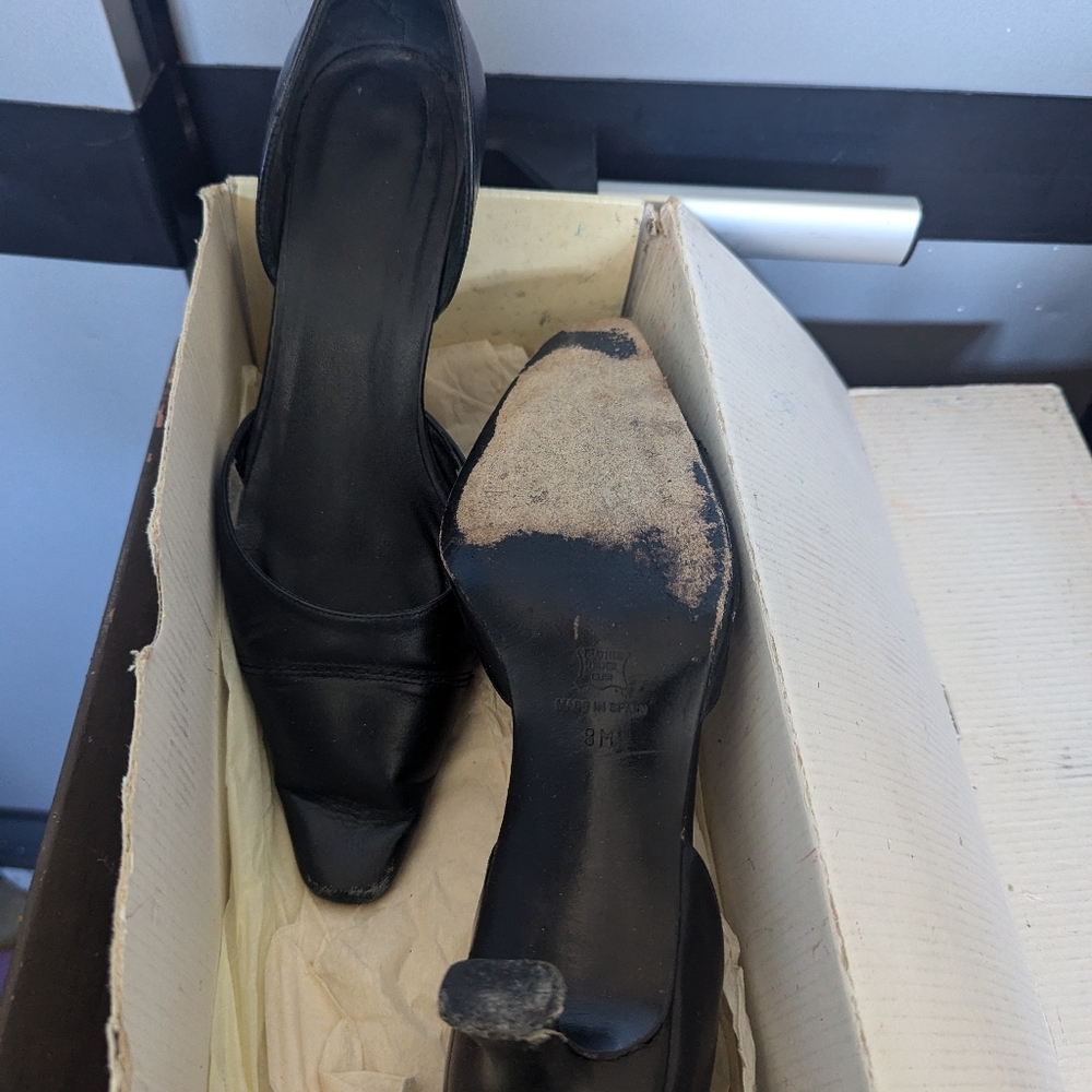 Leather Square Toed